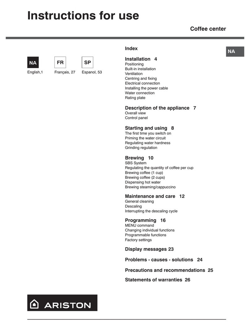 Ariston MCA15PNA User manual