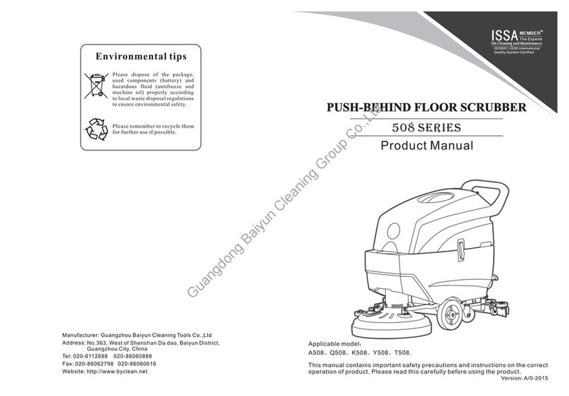 Guangzhou Baiyun Cleaning Tools A508 product manual Guangzhou Baiyun Cleaning Tools A508 product manual