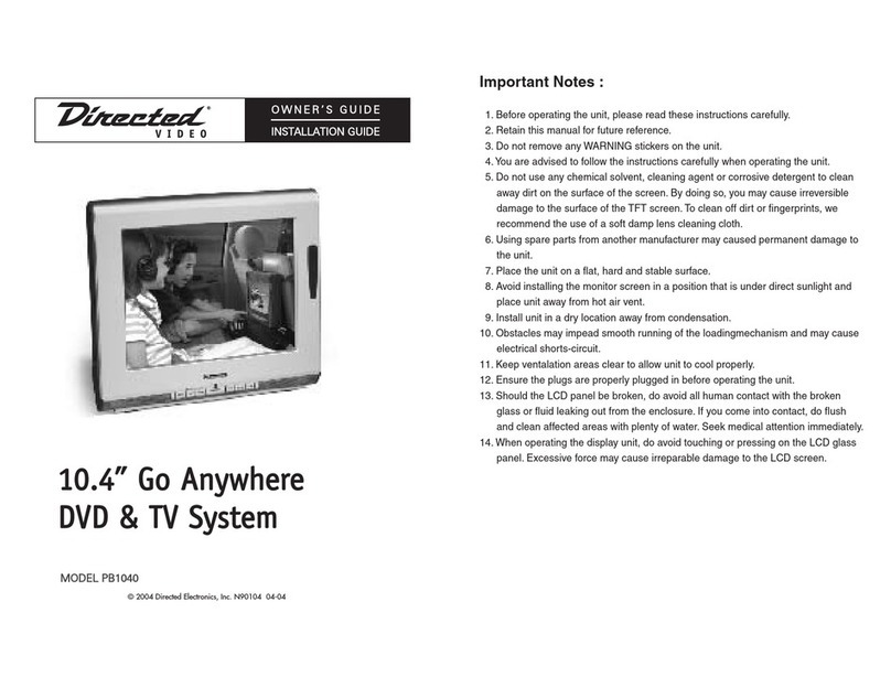 Directed Electronics PB1040 Owner's and installation guide
