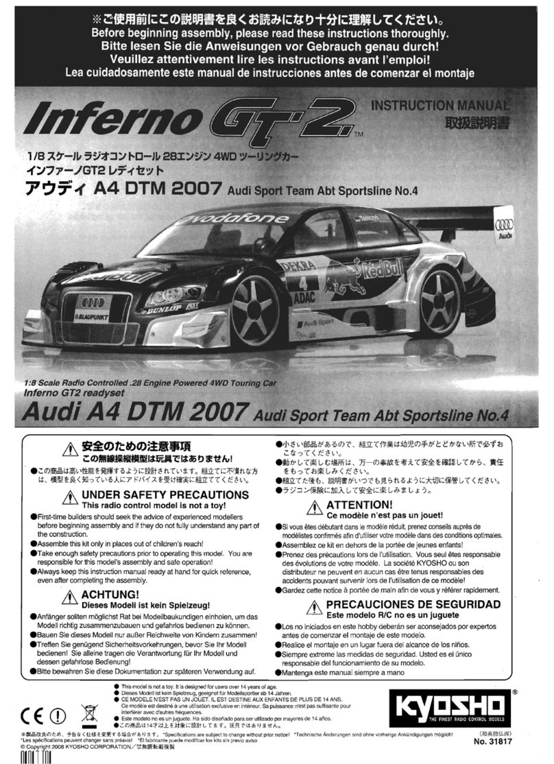 Kyosho Inferno GT-2 A4 DTM 2007 instruction manual Kyosho Inferno GT-2 A4 DTM 2007 instruction manual