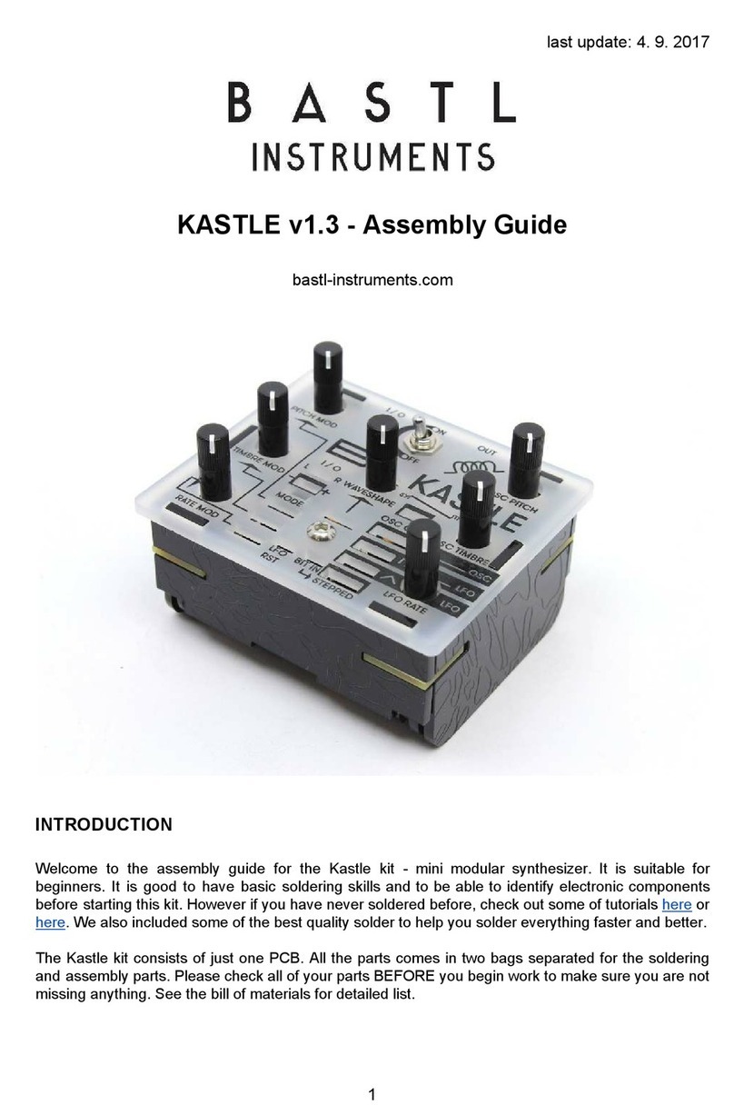 Bastl Instruments KASTLE v1.3 User manual