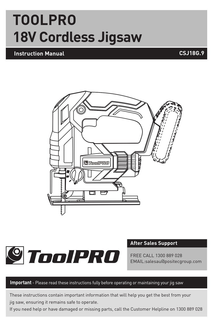 ToolPRO CSJ18G.9 instruction manual