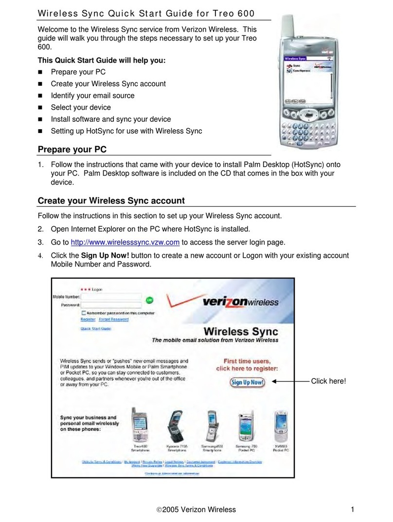 Palm Treo 600 User manual