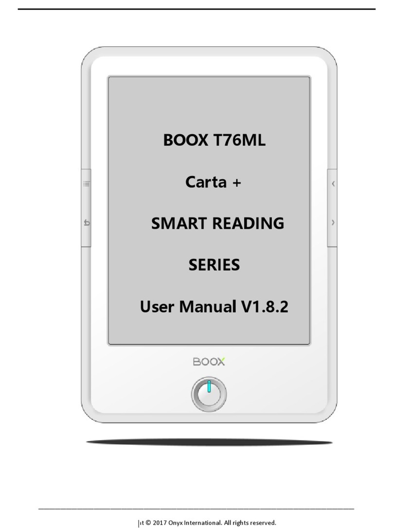 Onyx Boox T76ML Cleopatra User manual Onyx Boox T76ML Cleopatra User manual