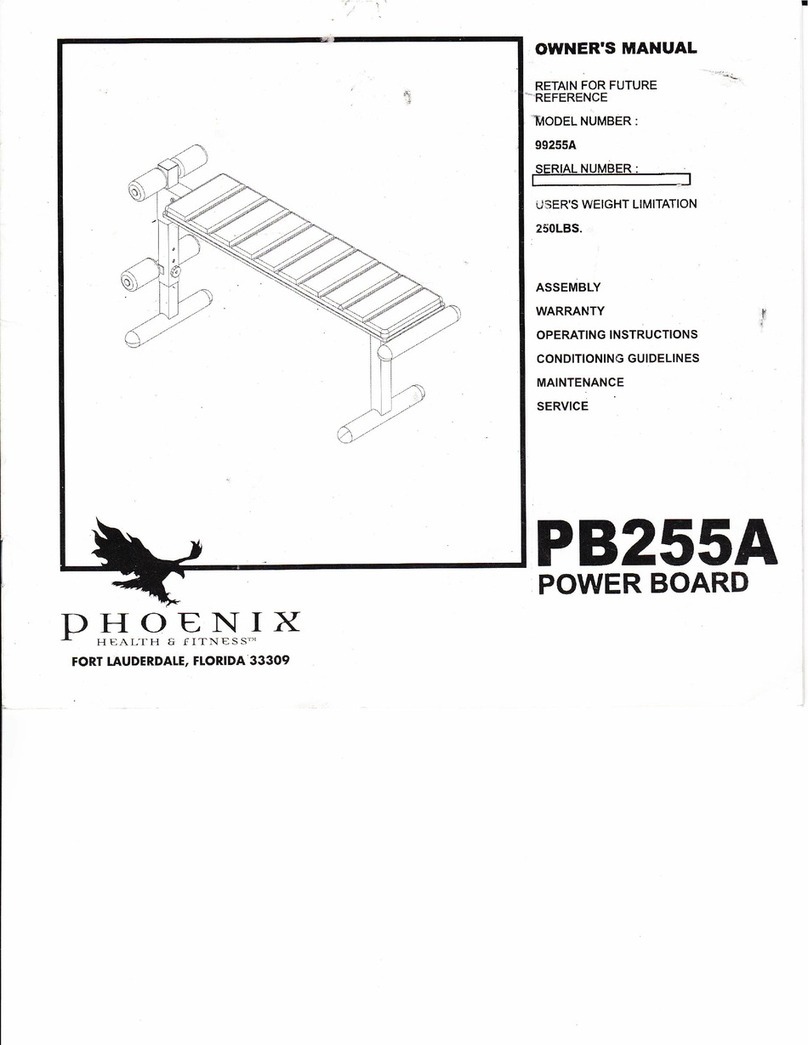 Phoenix Health & Fitness PB255A owner's manual
