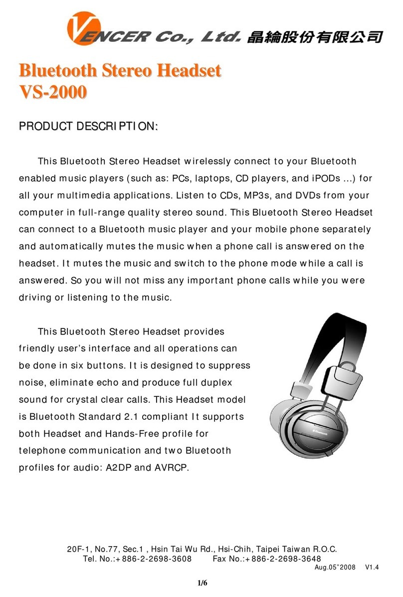 VENCER VS-2000 user manual