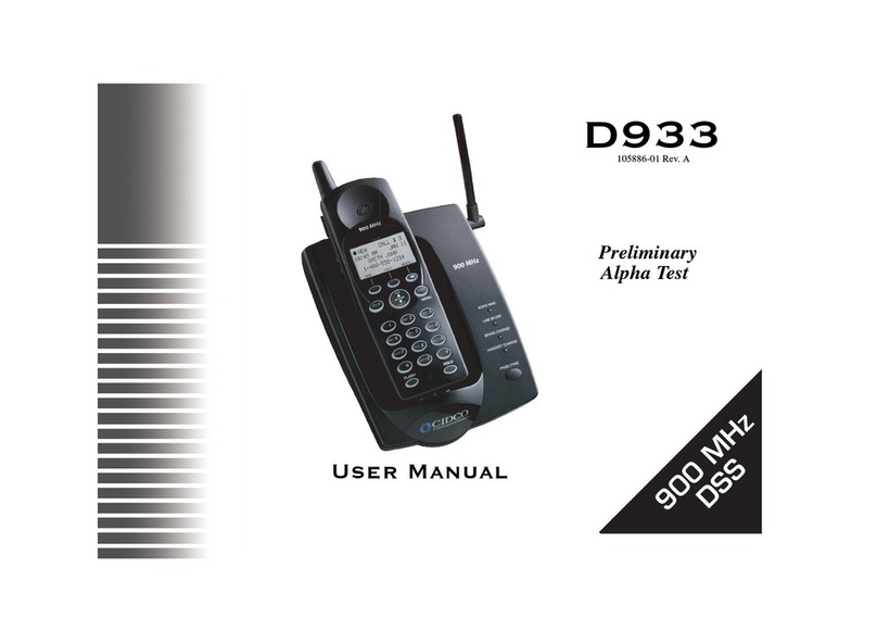 Cidco D933 user manual