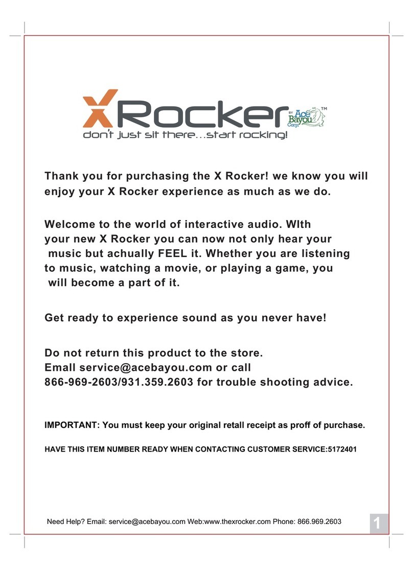 Ace Bayou X Rocker manual