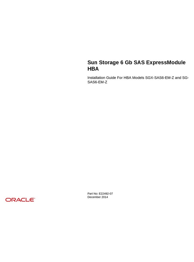 Oracle SGX-SAS6-EM-Z installation guide