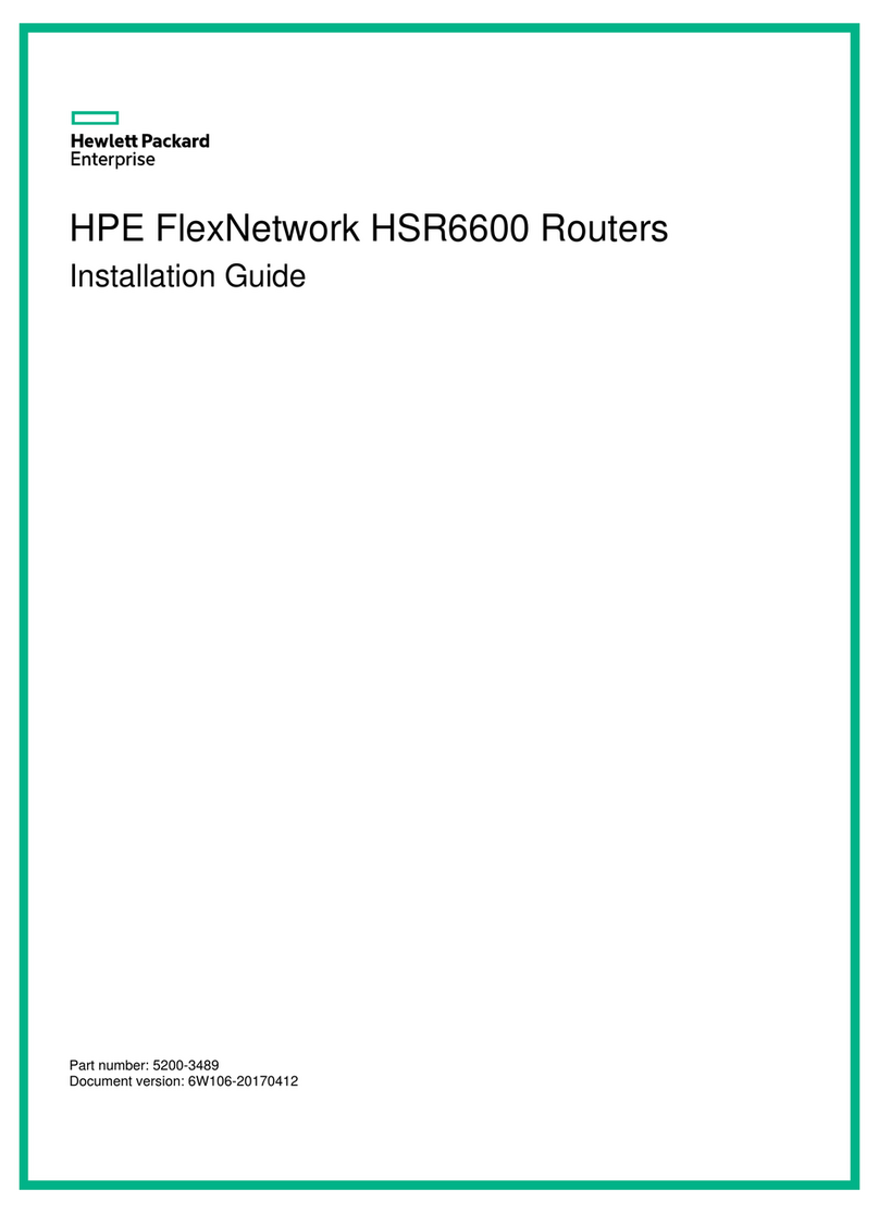 HPE FlexNetwork HSR6600 installation guide