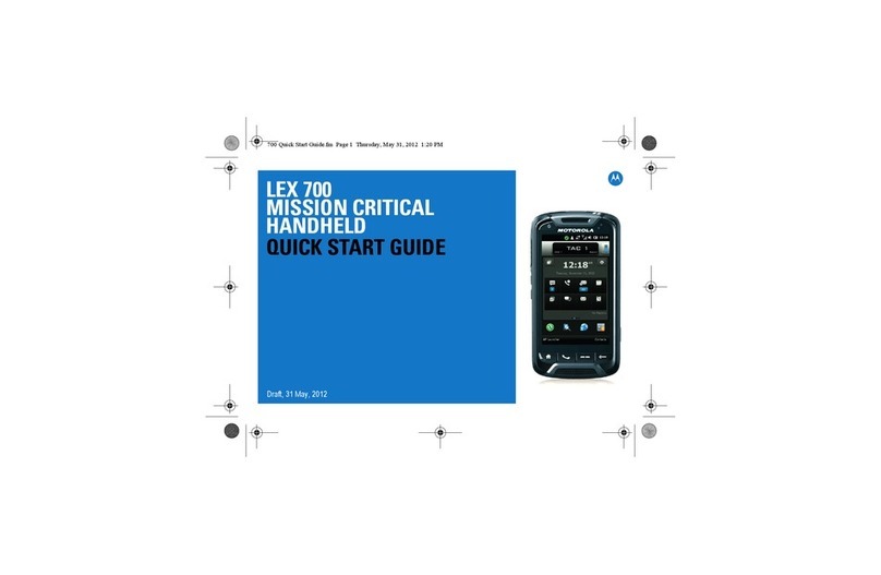 Motorola LEX 700 User manual