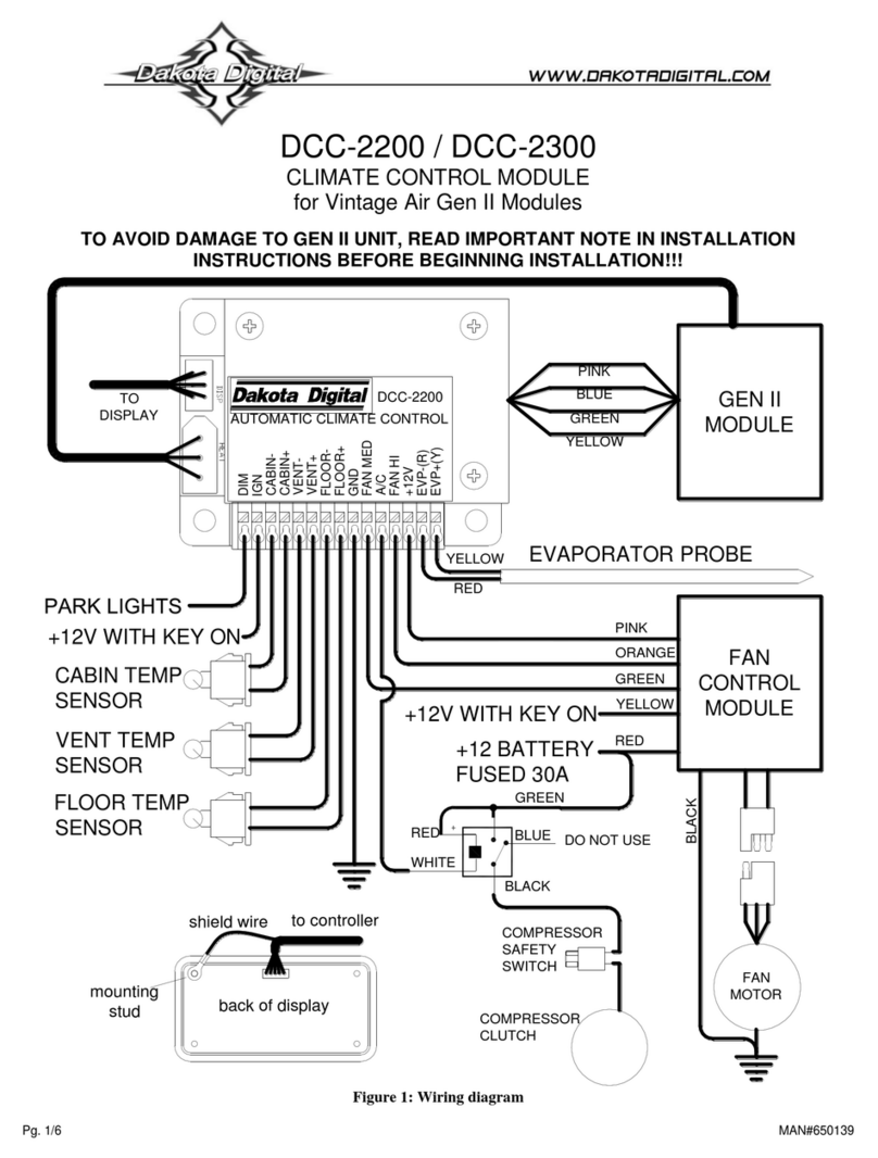 Dakota Digital DCC-2200 manual