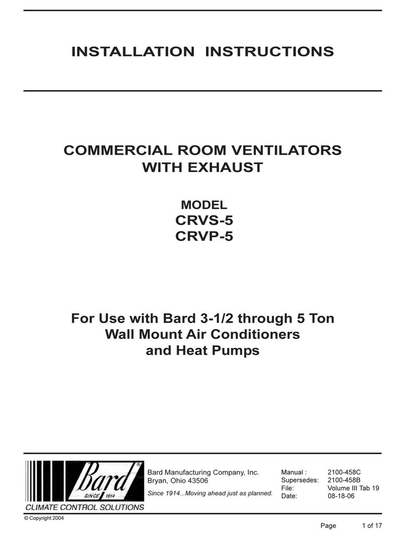 Bard CRVS-5 User manual