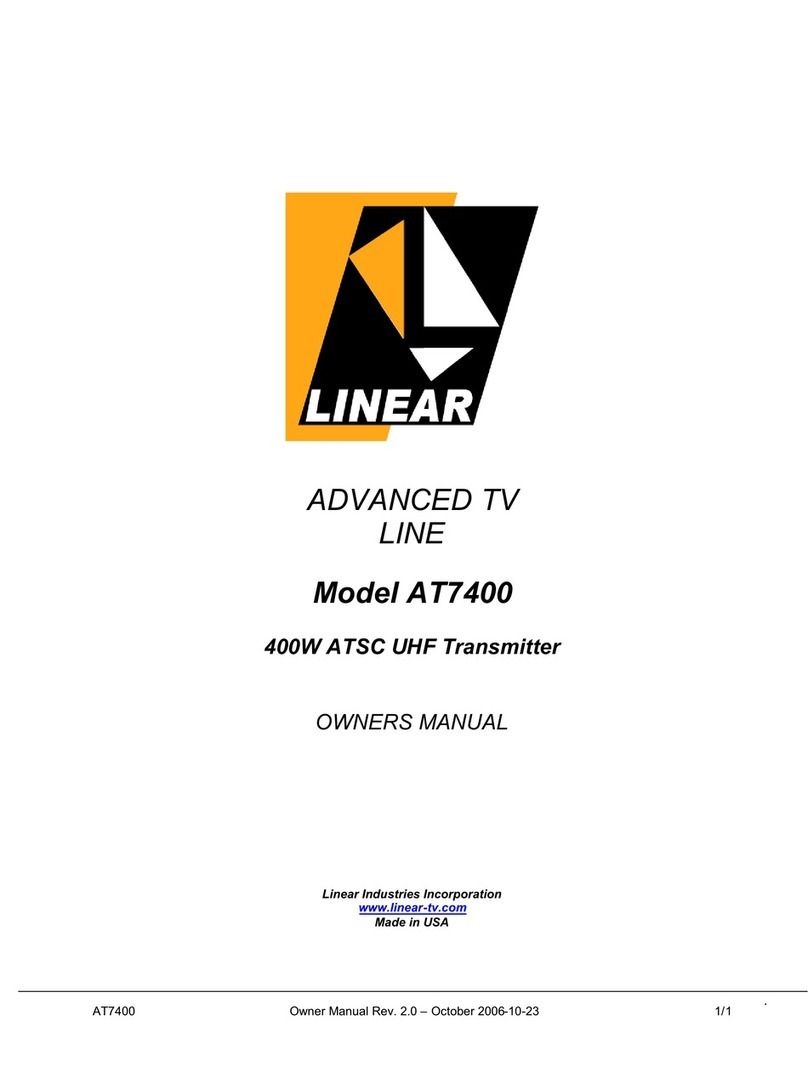 Linear AT7400 User manual