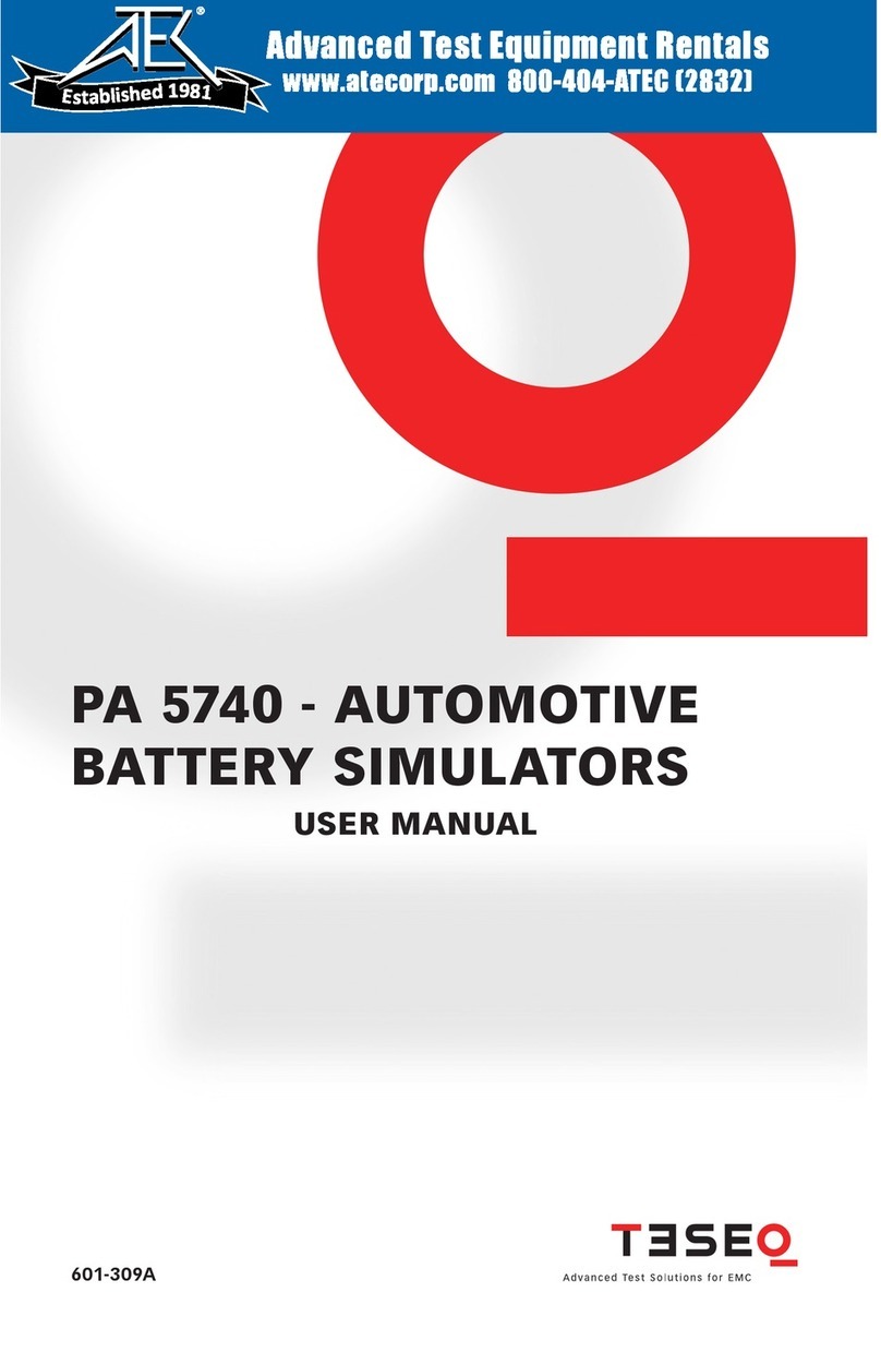 Teseq PA 5740 User manual