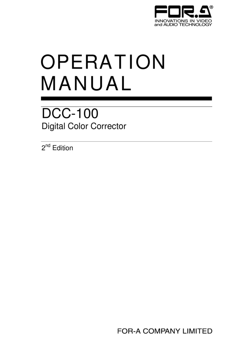 FOR-A DCC-100 User manual