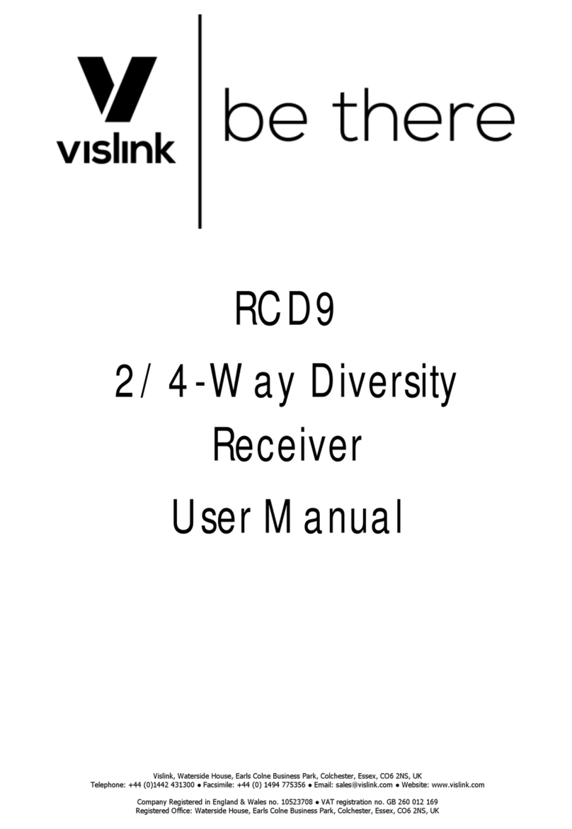 Vislink RCD9 User manual