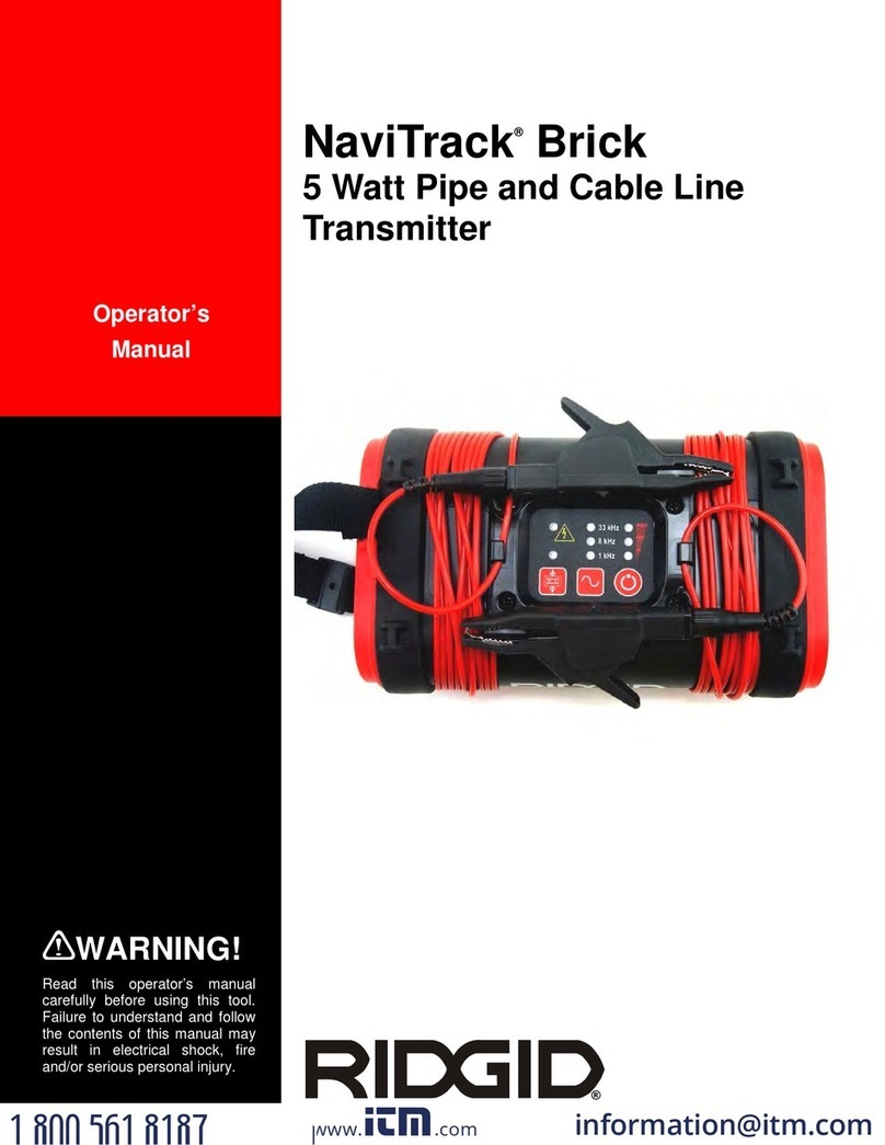RIDGID 20168 Operator's manual