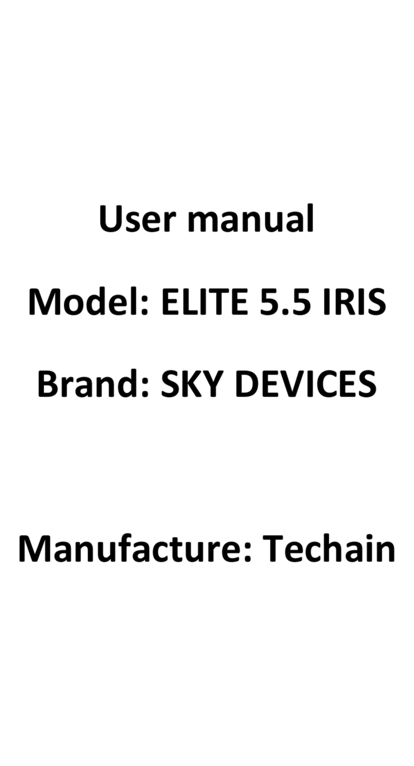 SKY DEVICES ELITE 5.5 IRIS User manual SKY DEVICES ELITE 5.5 IRIS User manual