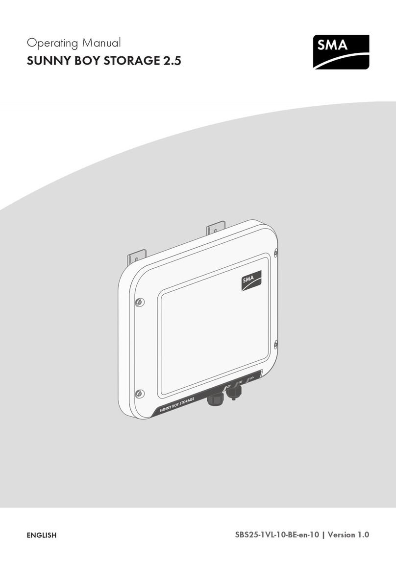 SMA SUNNY BOY STORAGE 2.5 User manual