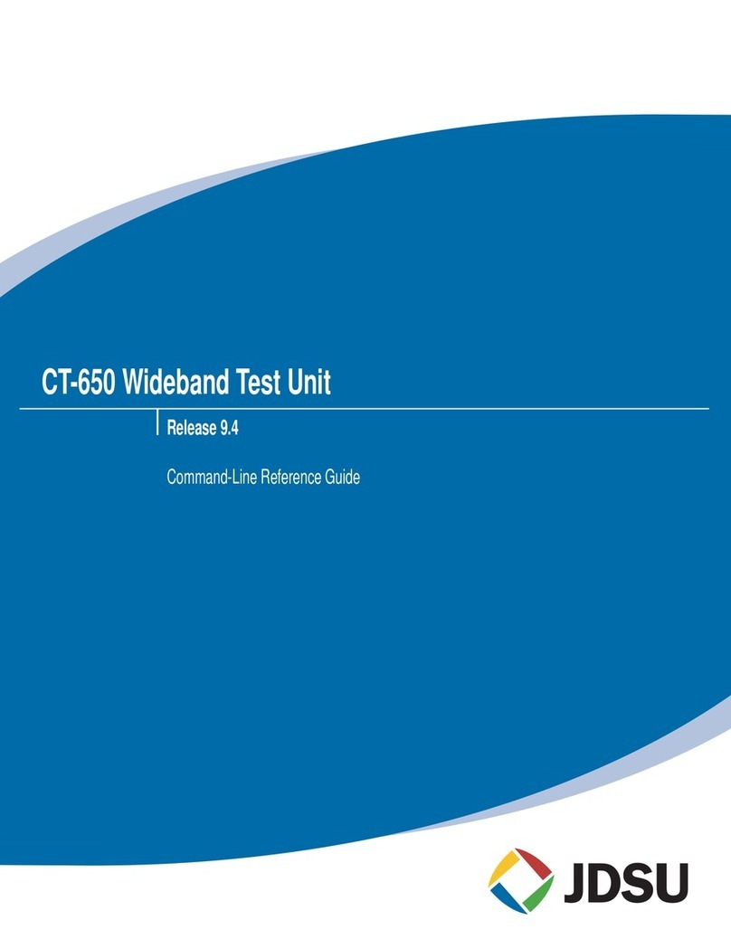 JDS Uniphase CT-650 User manual