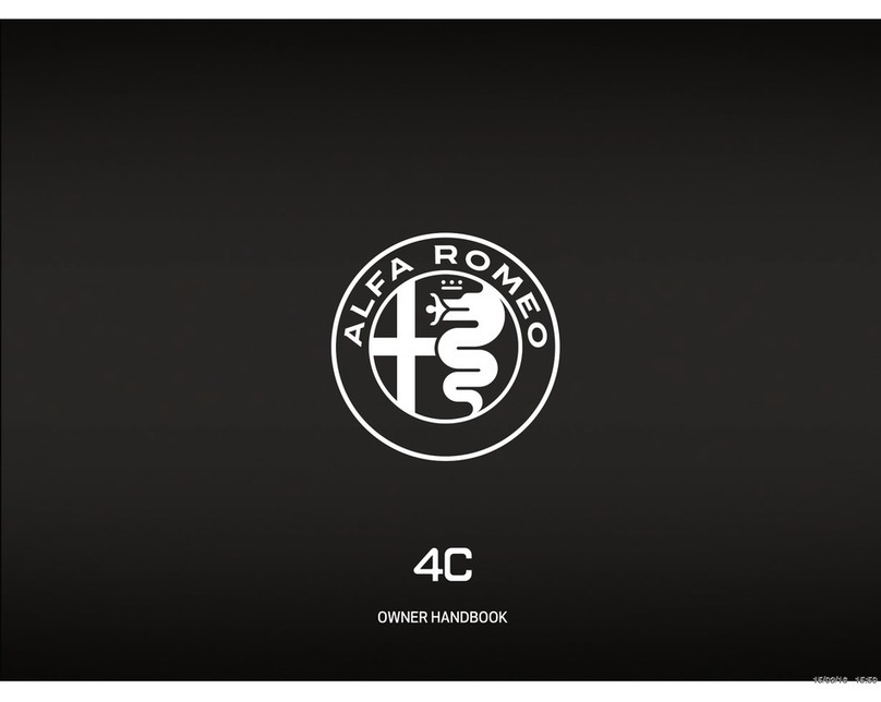 Alfa Romeo 4C Spider 2015 Owner's handbook