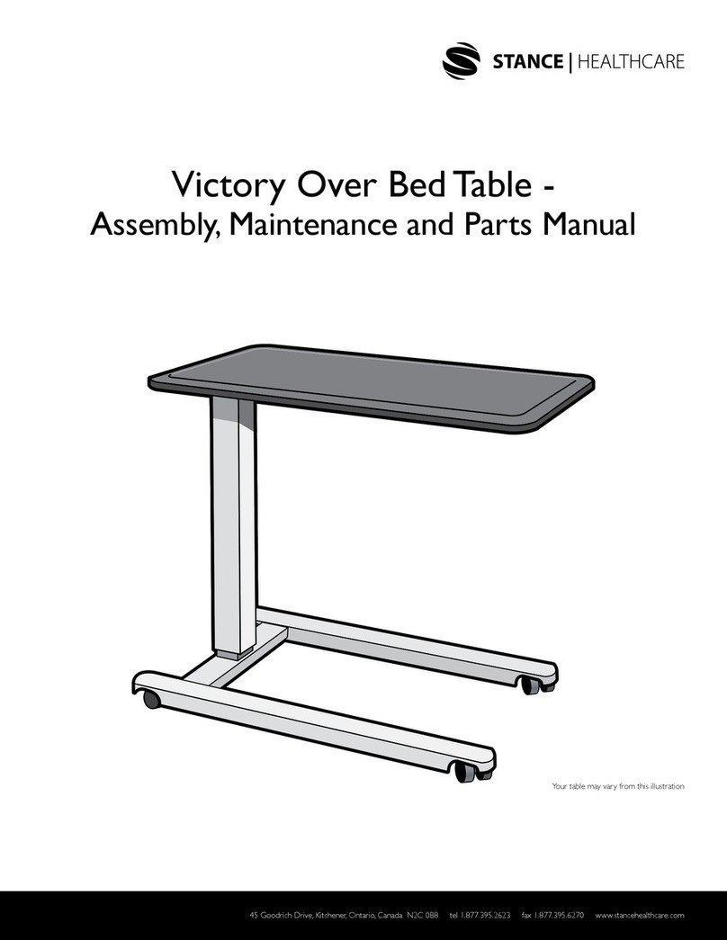 Stance Healthcare Victory Assembly, maintenance and parts manual