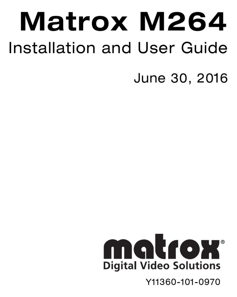 Matrox M264 User manual