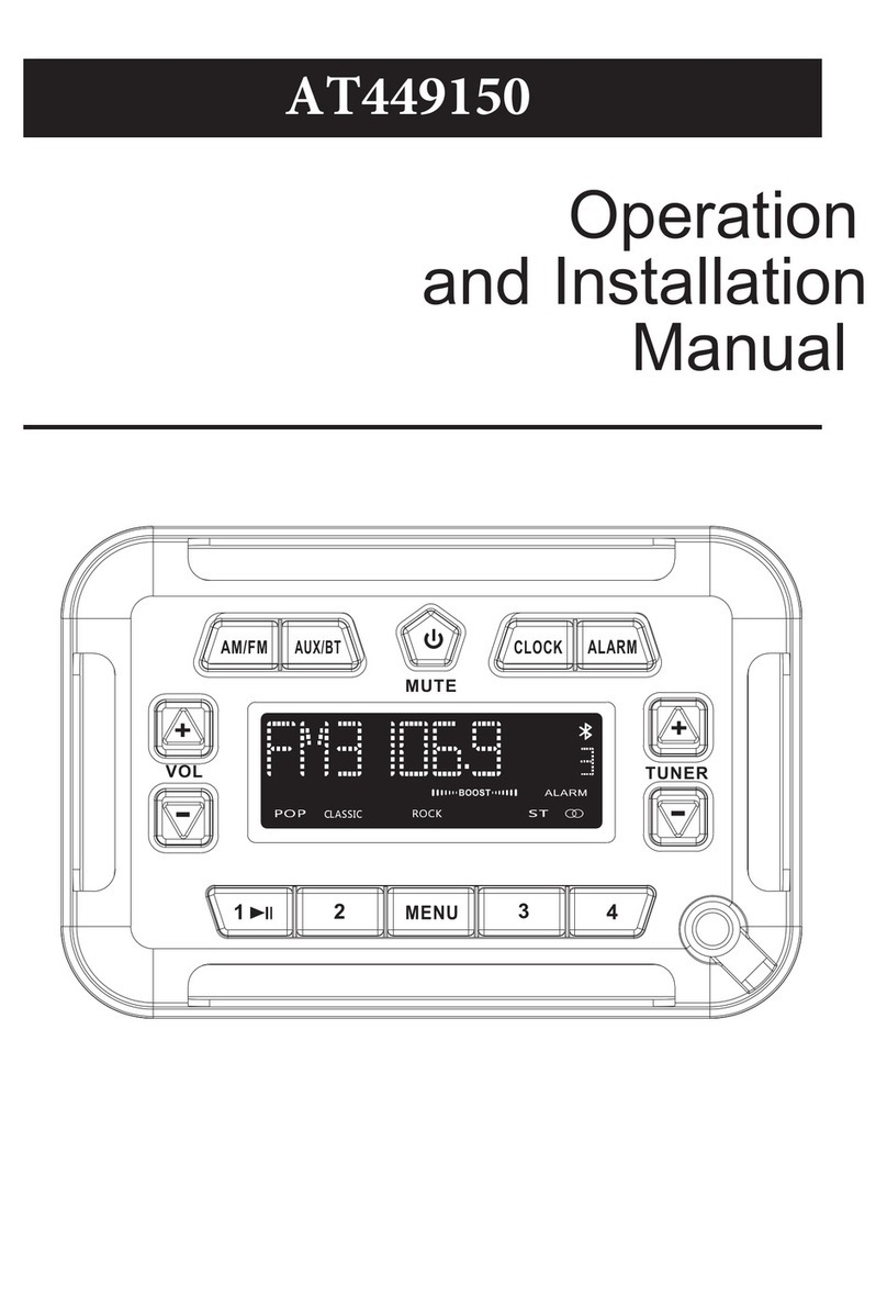 Magnadyne AT449150 Operation and installation manual