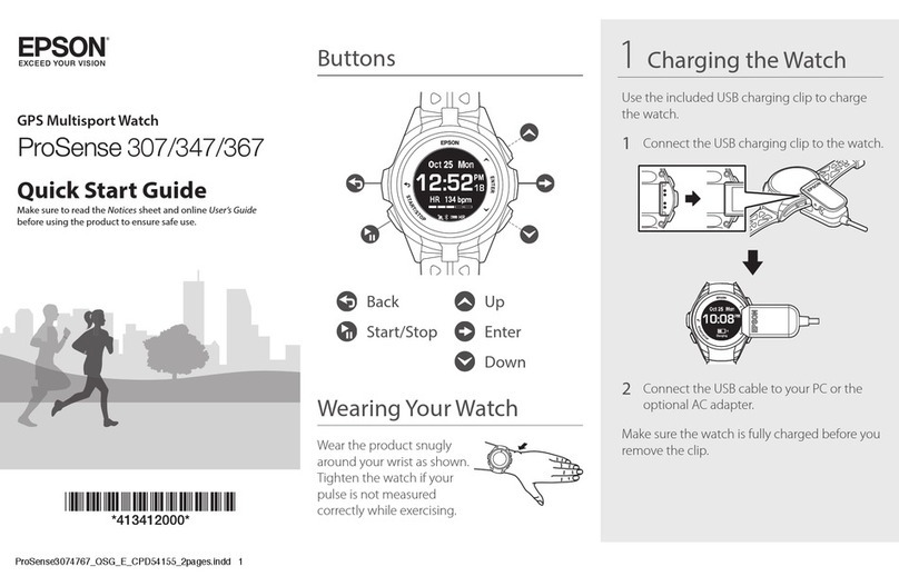 Epson ProSense 347 User manual