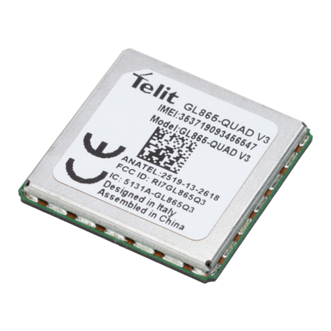 Telit Wireless Solutions GL865 QUAD Hardware user's guide Telit Wireless Solutions GL865 QUAD Hardware user's guide