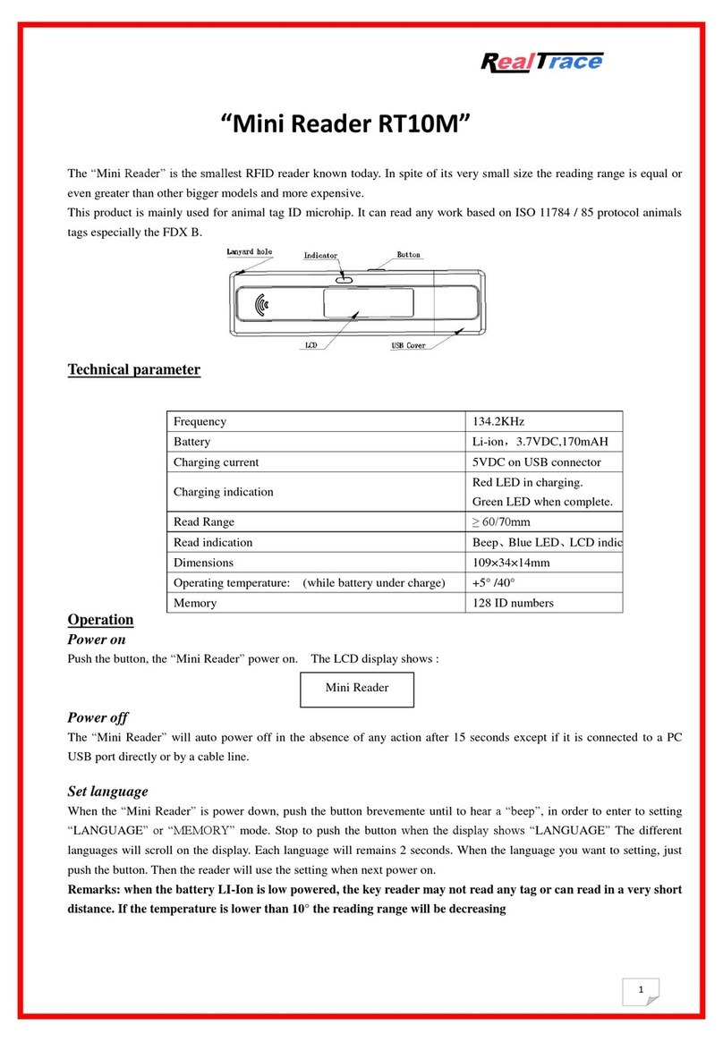 RealTrace Mini Reader RT10M user manual