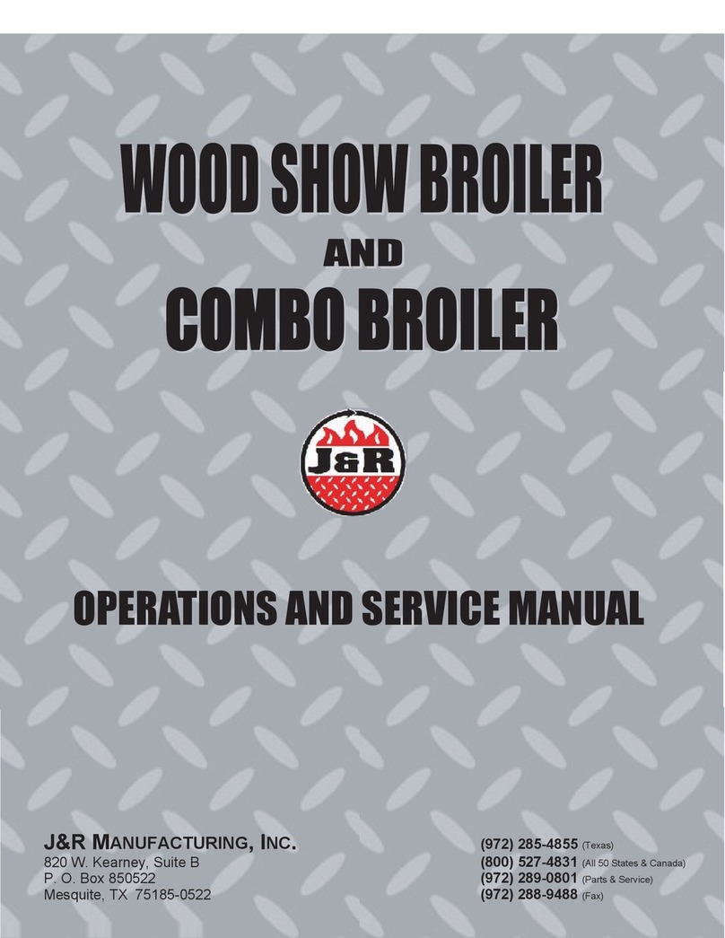J&R Wood Show Broiler Operation manual