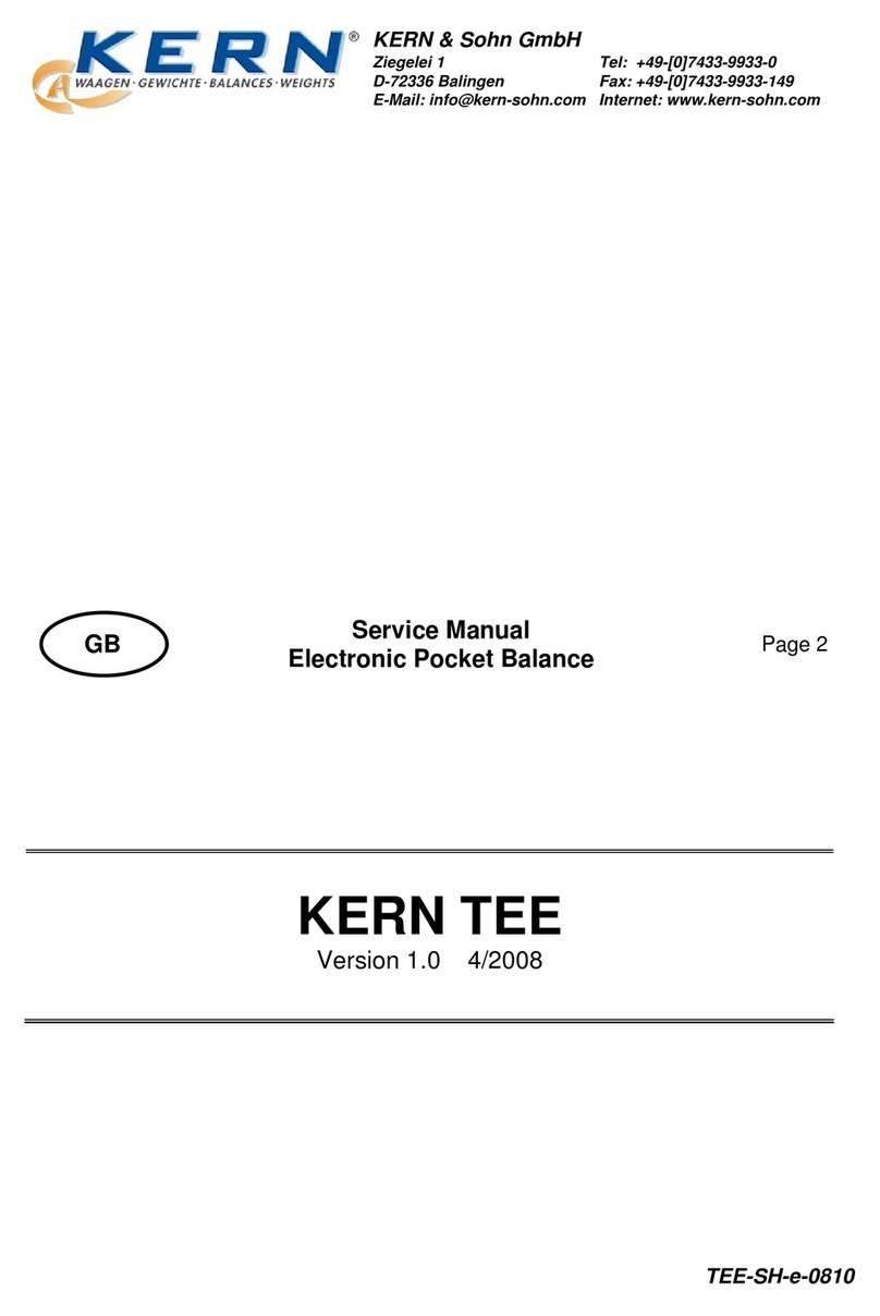 KERN TEE 150-1 User manual