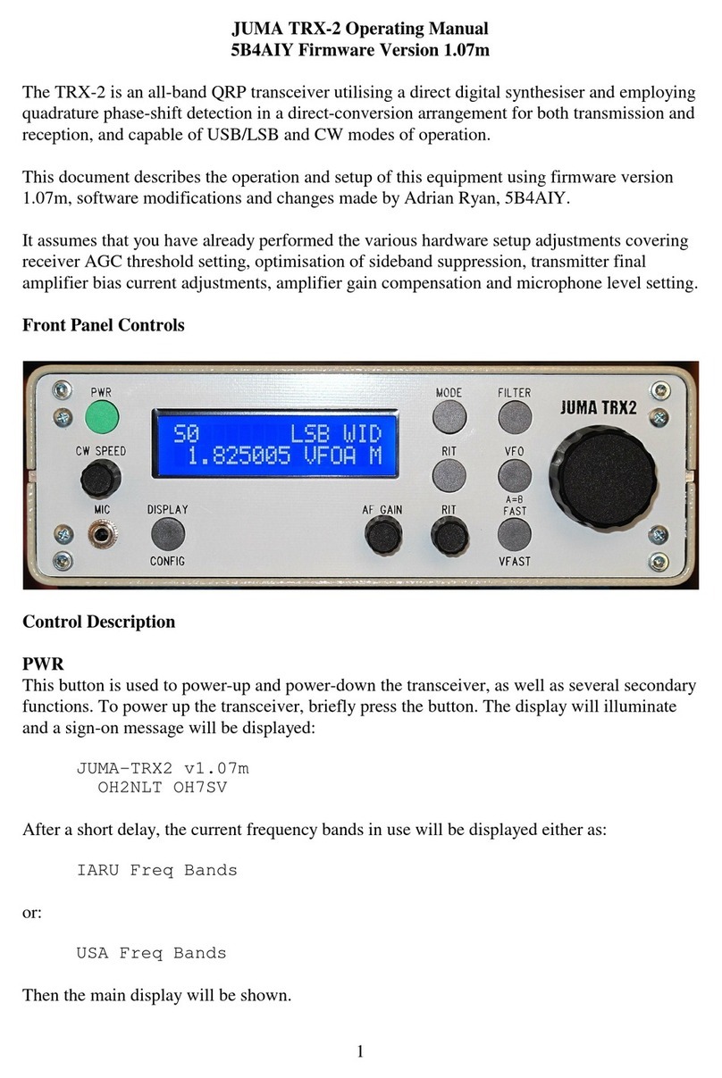 JUMA TRX-2 operating manual
