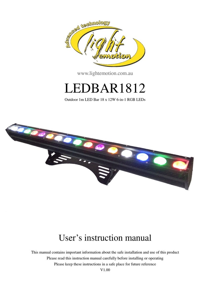 Light Emotion LEDBAR18012 user manual