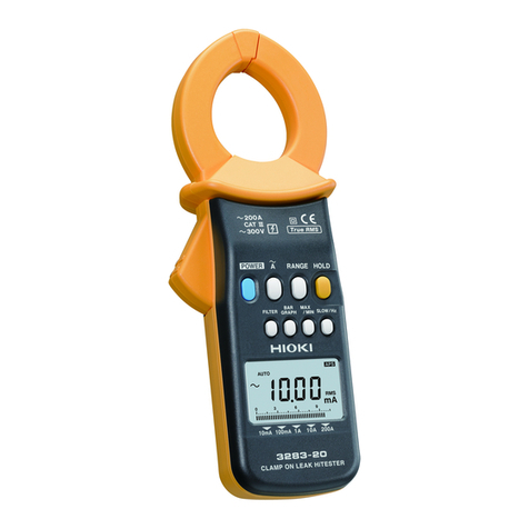 Hioki 3283-20 User manual