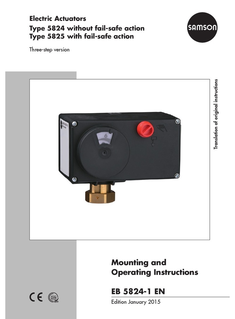 Samson Type 5824 Mounting and operating instructions Samson Type 5824 Mounting and operating instructions