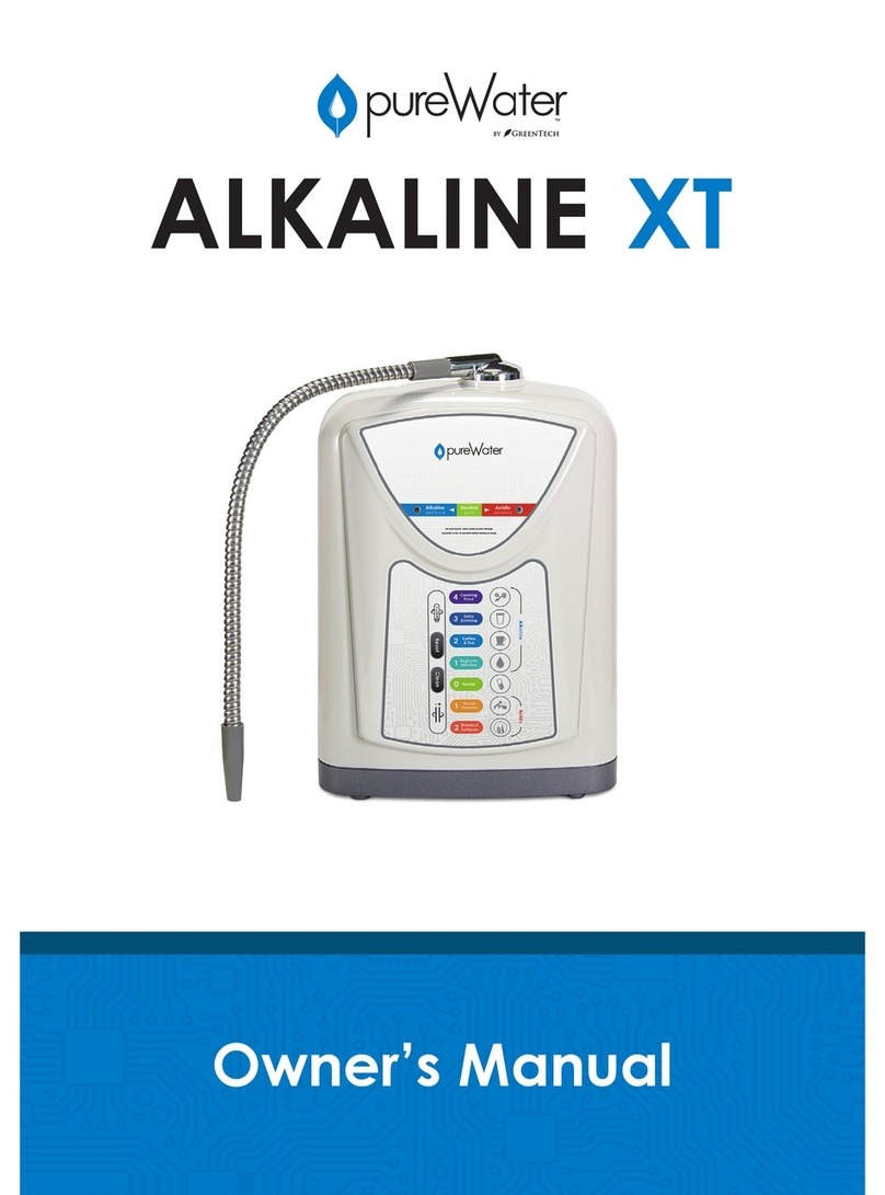 GreenTech pureWater ALKALINE XT owner's manual