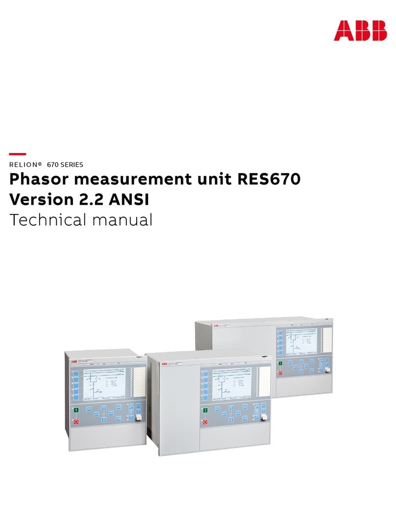 ABB Relion RES670 User manual