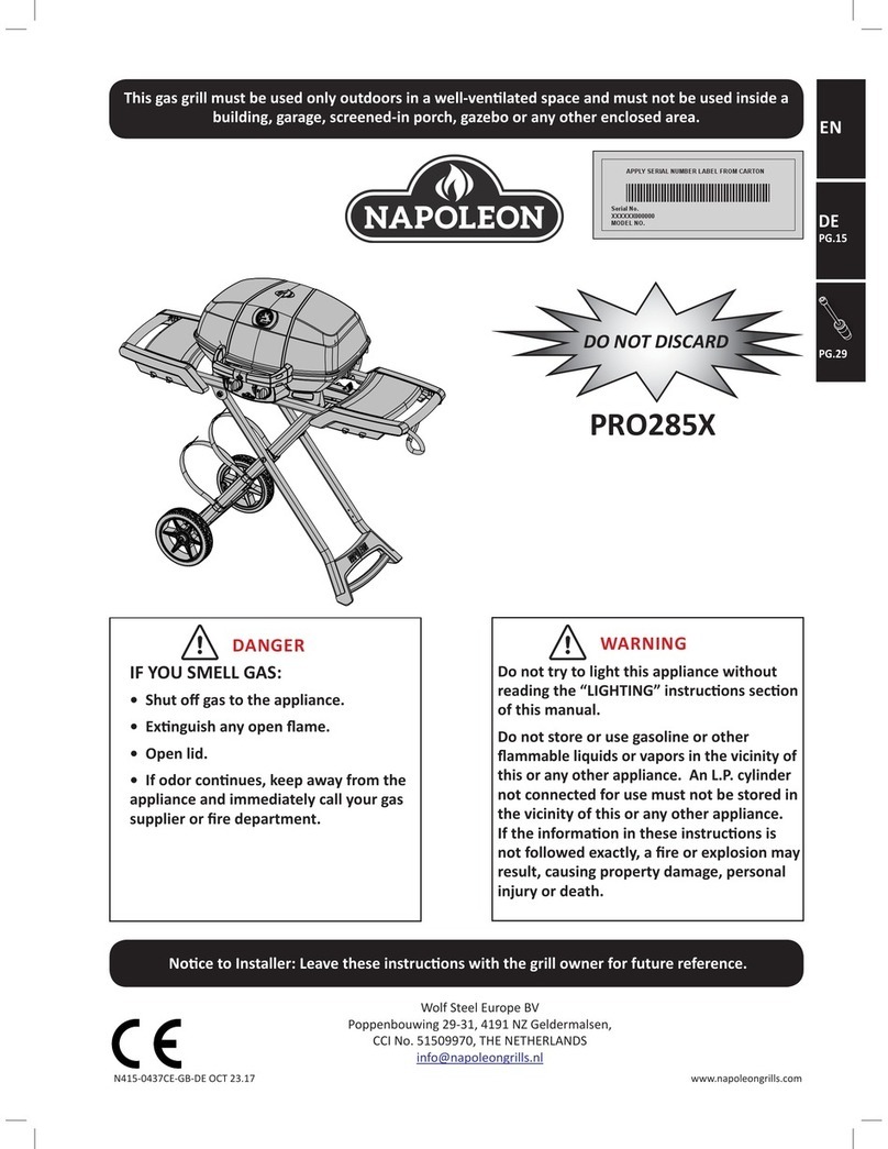 Napoleon PRO285X instructions