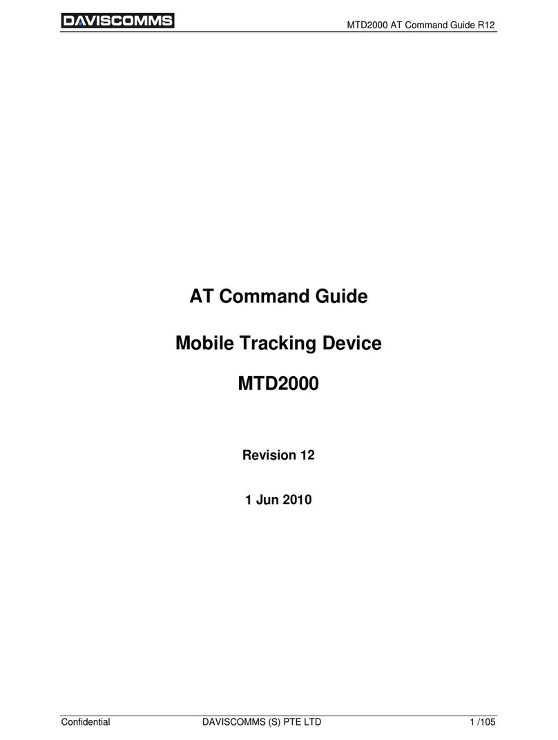 Daviscomms MTD2000 Command guide