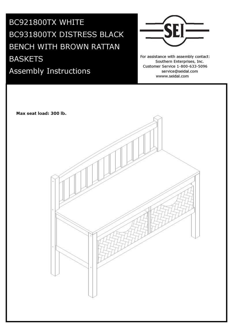 SEI BC921800TX WHITE Assembly instructions