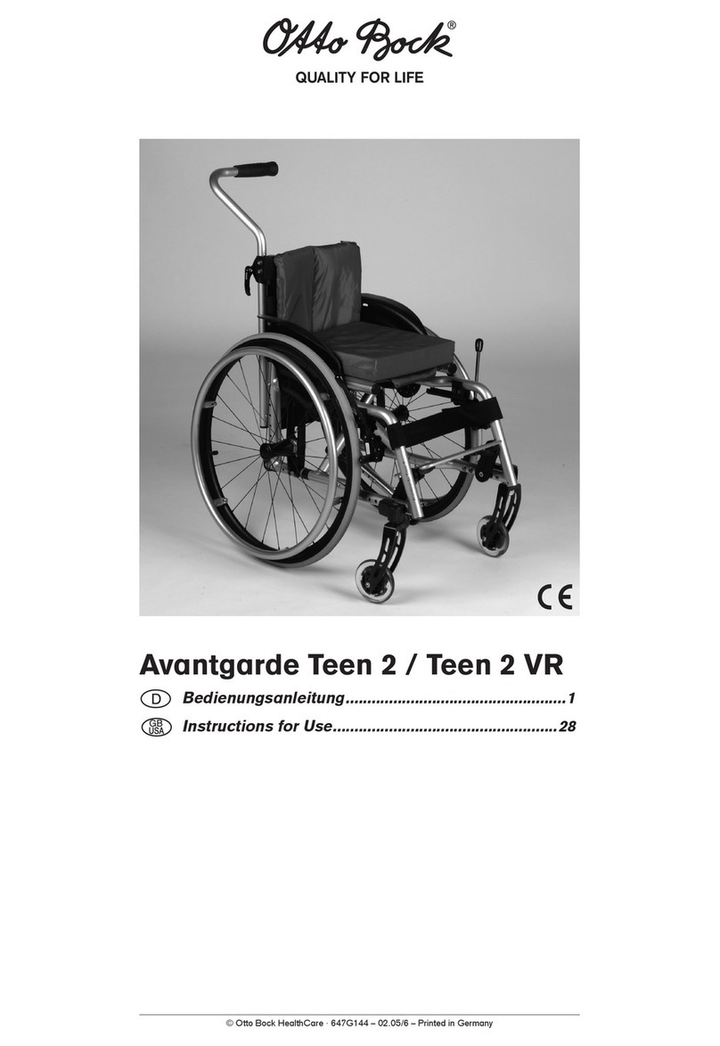 Otto Bock Avantgarde Teen 2 User manual