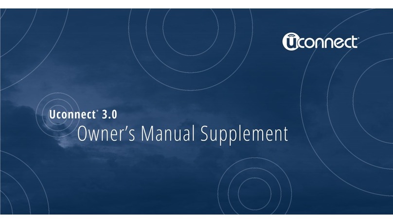 Chrysler Uconnect 3.0 Owner's manual supplement