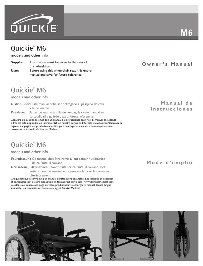 Quickie M6 User manual