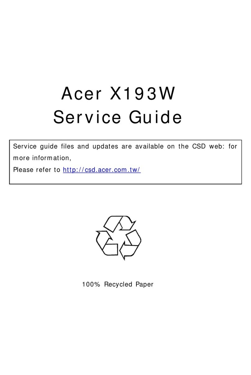 Acer X193W User manual