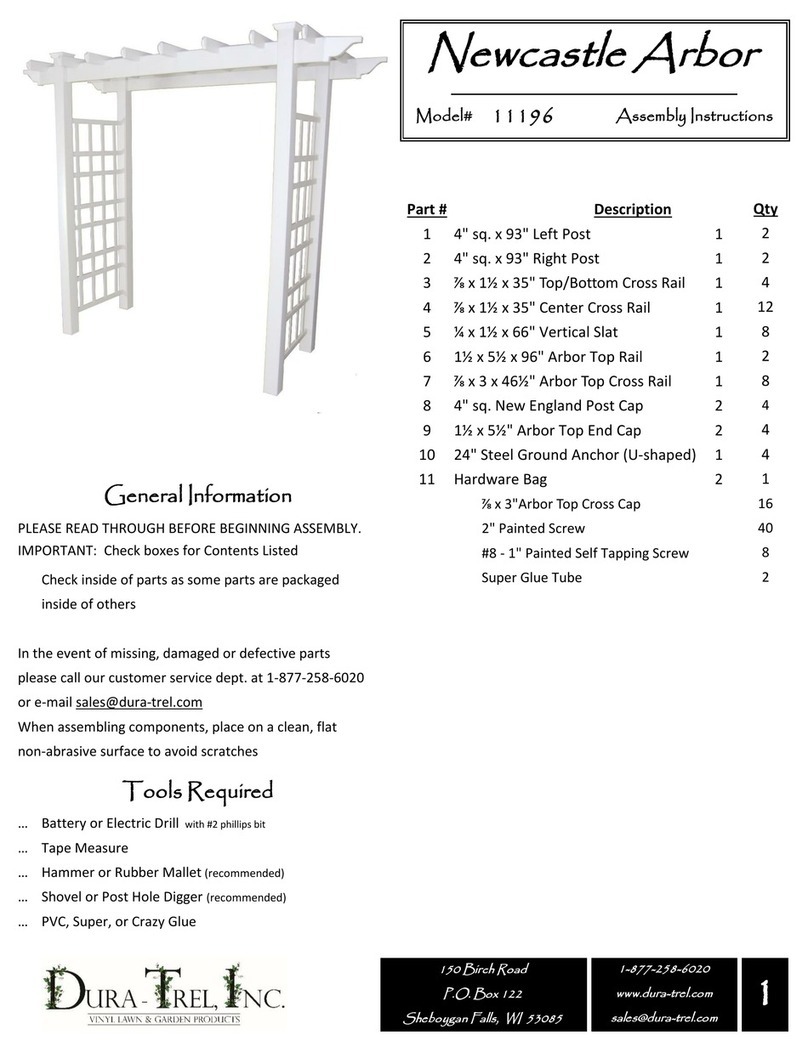 Dura Trel 11196 User manual