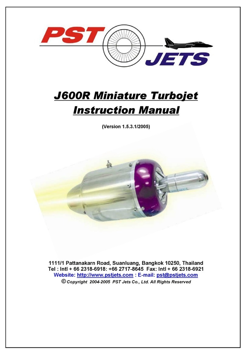 PST Jets J600R instruction manual