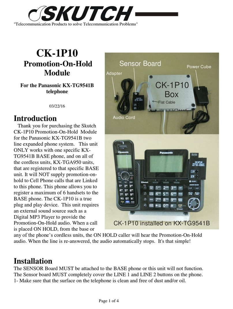 SKUTCH CK-1P10 user manual SKUTCH CK-1P10 user manual